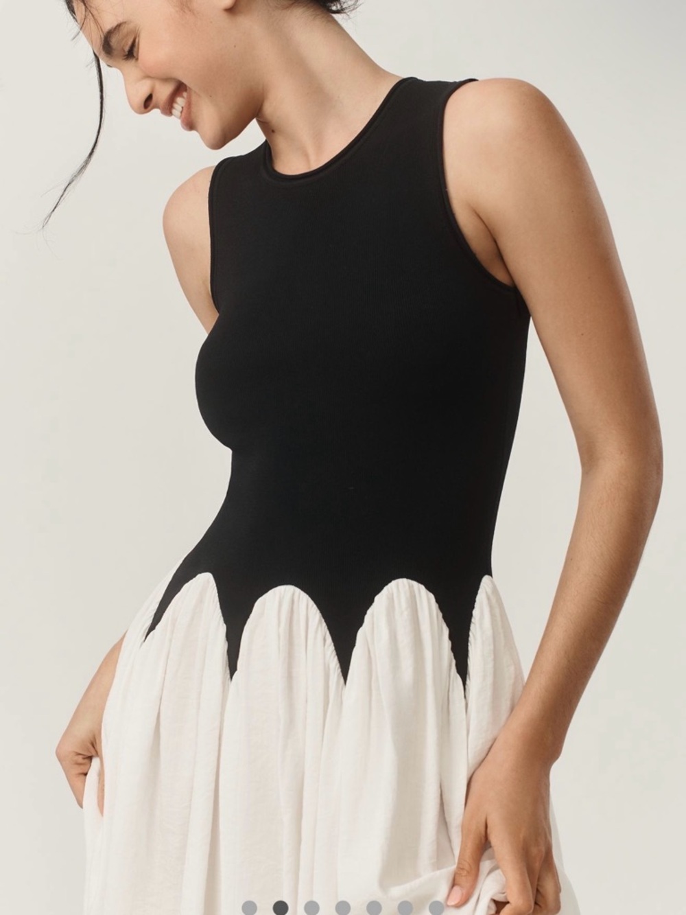 Anthropologie Siempre Michelle Sleeveless Color Block Midi Dress XXS NWT